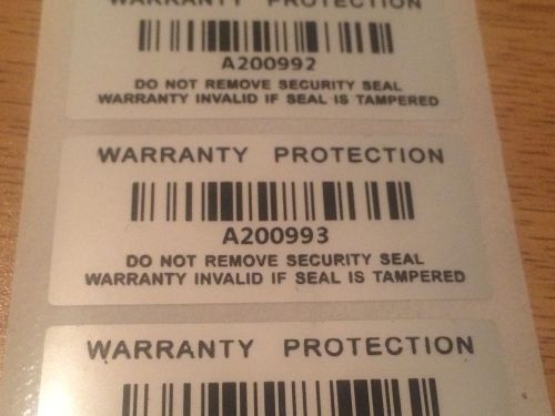 45mm x 20mm warranty void stickers tamper proof labels security seal protection for sale