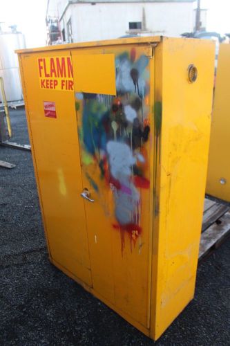 justrite flammable storage cabinet  USED