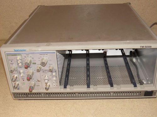 Tektronix tm 5006 tm5006 6 slot chassis w/ pg 508 pg508 50mhz plug in for sale