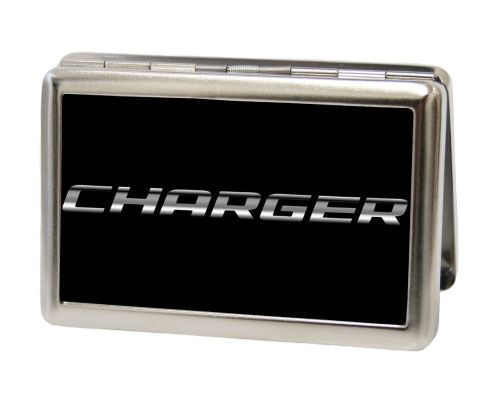 Dodge - Charger Metallic on Black - Metal Multi-Use Business Card Holder