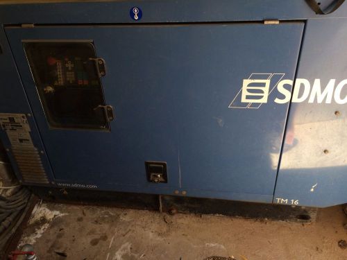 DIESEL SDMO 16KVA GENERATOR,  BOXED,  INSIDE, USED STANDBY ONLY,