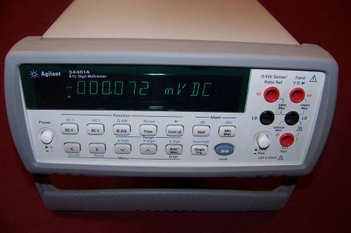Very nice Agilent 34401A 6 1/2 digit Multi-meter fully Tested Made in year 2010.
