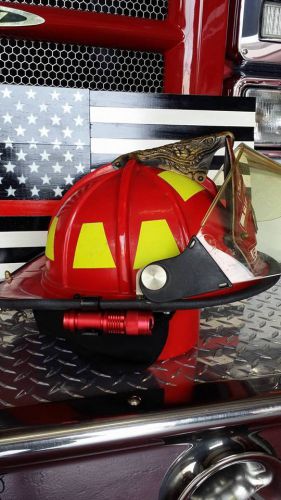 Firefighter/firemen helmet light  (black bracket/ red flashlight) led for sale
