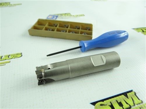 Iscar heli iq mill indexable end mill hm390 etc do.75-3w 0.75-07 + inserts for sale