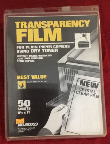 C-Line Transparency Film for Plain Paper/Laser Printers, Clear, 8.5 x 11 Inches,