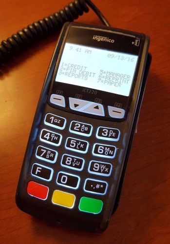 Heartland ingenico ict220 credit card terminal (used) for sale