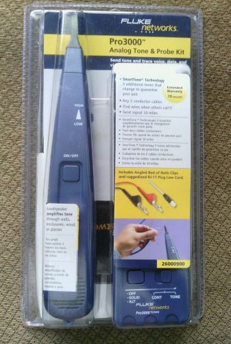 Fluke Networks Pro3000 Tone Generator and Probe Kit, Case &amp; Manual