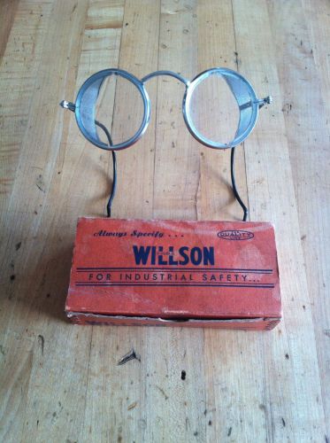 Vintage Willson Safety Glassed S10 ORIGINAL BOX! STEAMPUNK NOS USA Reading PA
