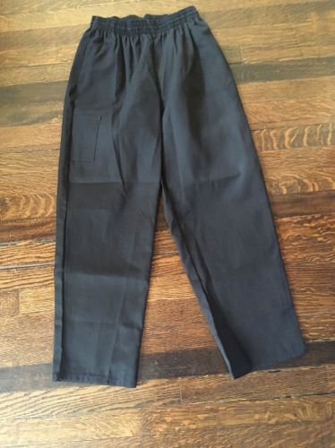 Five Star Unisex Baggy Pull-On Chef Pants  Black, Size XS