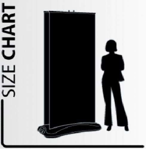 Sale banner stand sign 33&#034; x 80&#034; metrix retractable - new w/ carry bag for sale