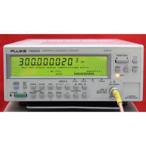 0.01-300mhz pm6685 fluke universal rf frequency counter for sale