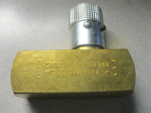 Parker schrader pf600b pnueumatic flow control valve, 1/4&#034; npt for sale