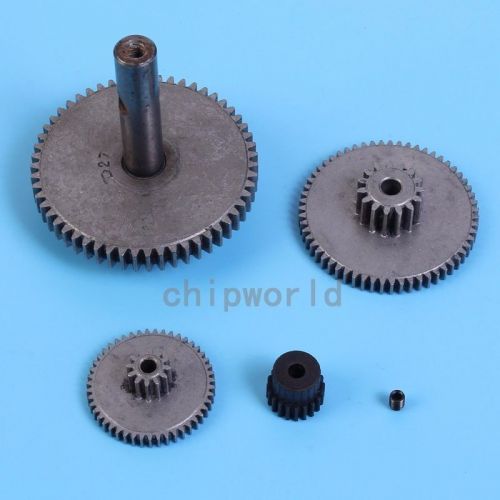 4pcs/set 3mm shaft gear set stainless steel reduction gear 0.5-1m gear kit for sale