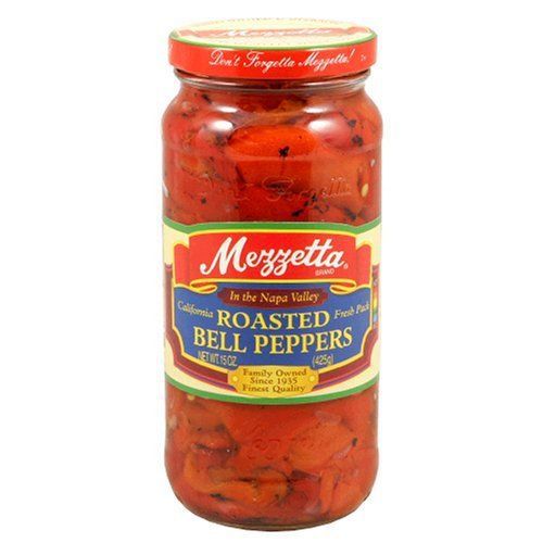 Mezzetta Roasted Red Bell Peppers, 15-Ounce Jars (Pack of 6)