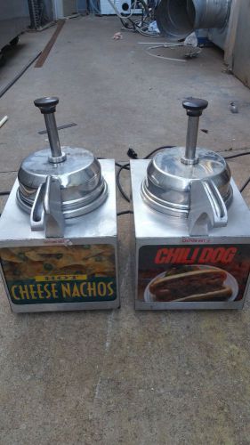 Server Products Nacho Cheese Chili Sauce  Dispensers set Machine With Pump