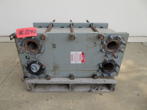 Itt bell &amp; gossett 316 stainless steel heat exchanger (he2040) for sale