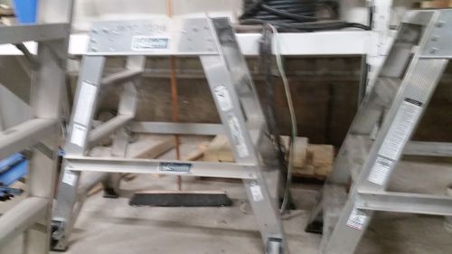 Louisville ladder am8004 300-pound duty rating aluminum aircraft mechanic ladder for sale