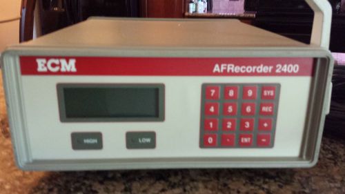 ECM AFRecorder 2400  Model 2400-E With some cables Free Shipping!