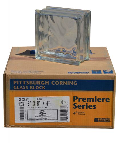 Pittsburgh Corning Glass Blocks - Case of 8 - 8x8x4 Decora