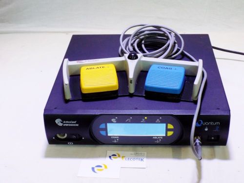 Arthrocare rf 12000 quantum esu with footswitch for sale