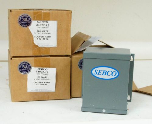 ONE NEW IN BOX Sebco Low Voltage Lighting Transformer 1022-12 Indoor/Outdoor