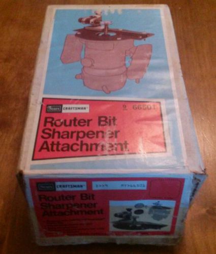 NEW-CRAFTSMAN ROUTER BIT SHARPENER ATTACHMENT W/MANDREL ASSEMBLY 9 6650 IN BOX