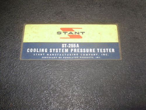 Vintage Stant ST-255 A Cooling System Pressure Tester w/ Case made in Indiana US