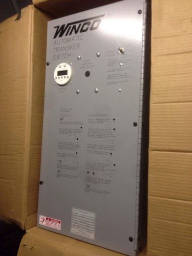 Winco Automatic Transfer Switch ATS 120/240 volts P/N 64590-023 110/60 Amps