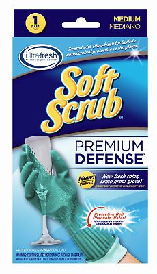 Soft scrub premium defense rubber gloves-med prem defense glove for sale