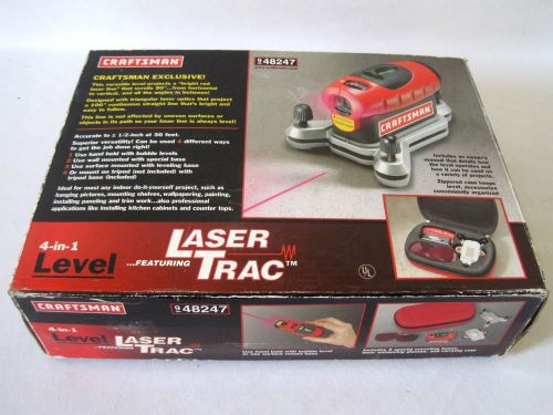 Craftsman 4-in-1 laser trac level w/ case laser enhancing glasses 48247 nib new for sale