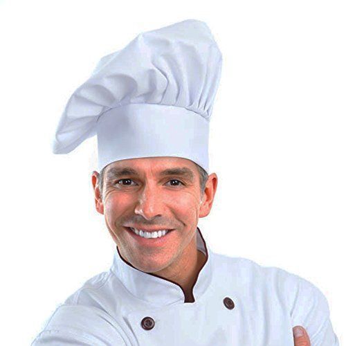 Chef Hat Adjustable Elastic Baker Kitchen Cooking Hat by WearHomeTM 1pack