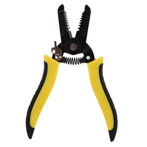 K9 Yellow Black Plastic Handle Wire Stripper Cutter Crimper