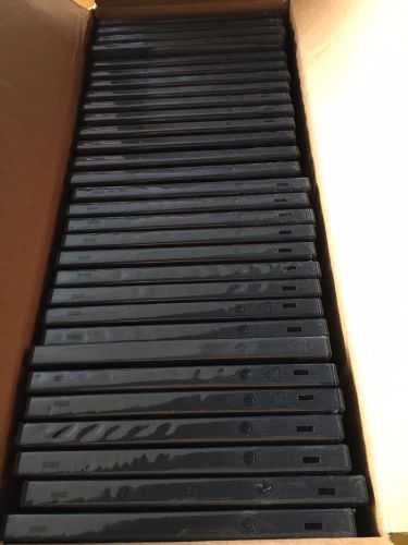 NEW 30 Original Amaray Black Gray Single DVD Cases Empty 14MM Standard Size