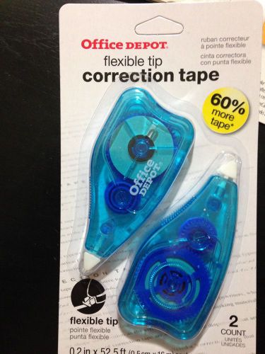 Office Depot Correction Tape 60% More Tape 2ct **ships Fast** Free Shipping