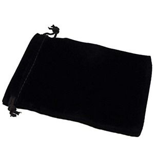 Wudygirl 100 PCS Black Velvet Jewelry Pouches Drawstring Bags 5X6&#039;&#039; Cloth Gaming
