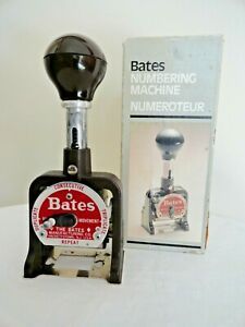 Vintage 7GMULT Bates Numbering Machine Numeroteur