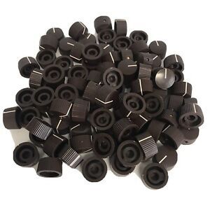 (80+) CONTROL PANEL KNOBS FOR RADIO GUITAR AMP EFFECTS PEDALS ETC BROWN
