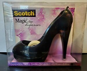 Scotch® Magic™ Tape Black High Heel Shoe Stiletto Tape Dispenser *NEW*
