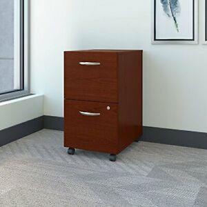 Bush Business Furniture Series C 2 Drawer Mobile File Cabinet in Mahogany