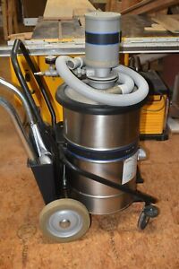 Breuer Tornado Stainless Steel Pneumatic Shop Vac Vacuum w 2 Attachments &amp; Wands