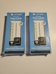 Lathem Time Time Card for Lathem Model 800P 4 x 9 Weekly 1-Sided ( X 165 ) E8100
