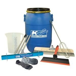 Kraft Tool Co. Tool Kit Locking-Lid High-Density Polyethylene Barrel Blue