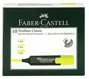 Faber-Castell Textliner Pack of 10 Yellow