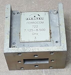 Alctel Ferrocom 722 waveguide adapters 7.125 to 8.500GHz