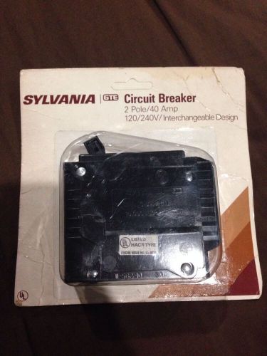 Sylvania Circuit Breake 40 Amp 2 Pole 120/240V Interchangeable Design