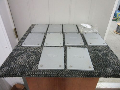 10 appleton unilet conduit fs-fd gang box cover outlet 6.5&#034; x 4 5/8&#034; new for sale