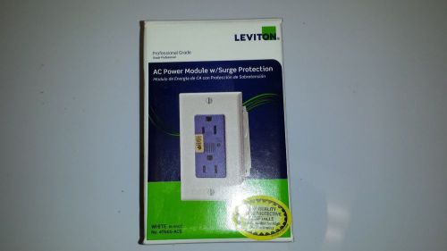 New Leviton 47605-ACS Power Module with Surge Protection