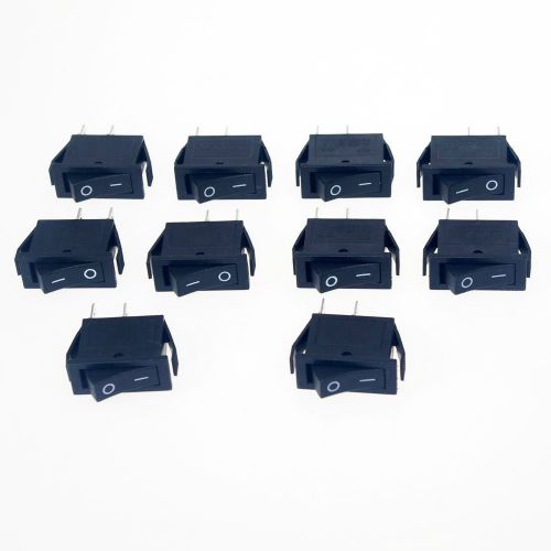 10 x AC 15A /250V 20A /125V  2 Pin On-Off  SPST Boat Rocker Switch Black