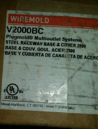 WIREMOLD V2000BC METAL RACEWAY BASE AND COVER 50 FEET TEN 5 FOOT PIECES