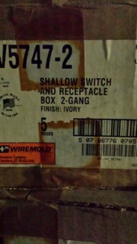 Shallow 2 gang wiremold boxes # v5747-2